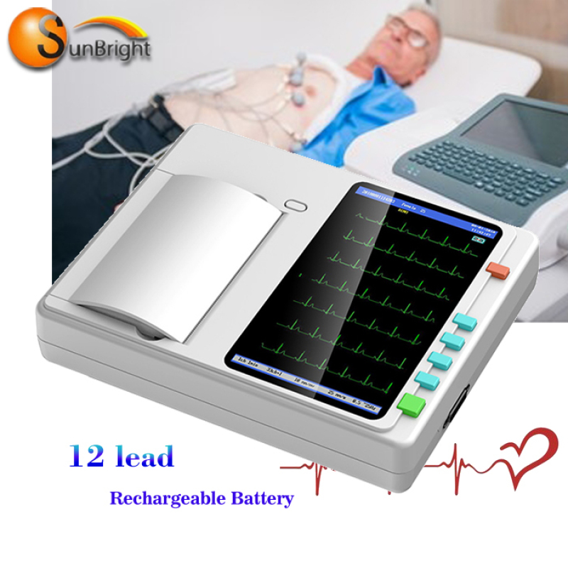 medical ekg 3 channel Digital Electrocardiograph ECG with OEM