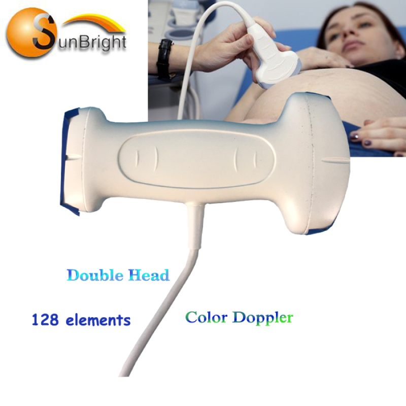 sonde à double tête à ultrasons portable Doppler vasculaire