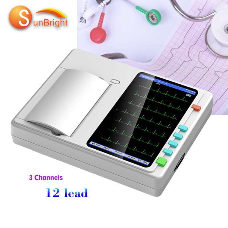 portable 7 inch high performance compatible price medical 12 lead echocardiogram equipment