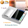 Portable 3 6 Channel Resting Digital 7 inch touch screen ECG/Electrocardiogram/EKG