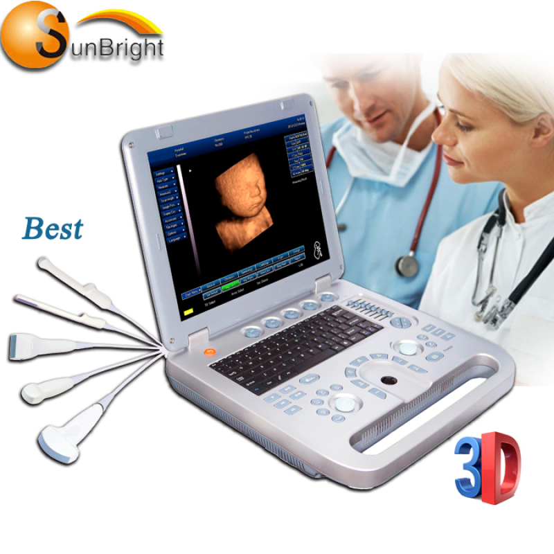 Laptop 3D 4D Full Digital Ultrasound with optional ultrasound trolly