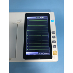 User friendly 7 inch Touch Screen 6 channel cheap price ECG machine