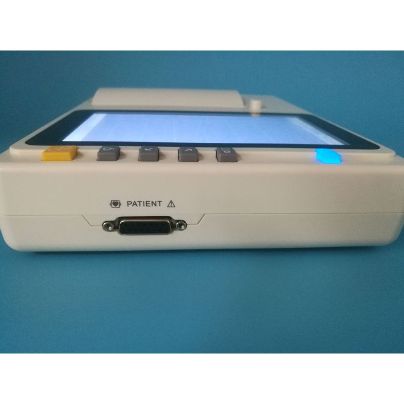 Portable 3 Channel 7 inches touch screen Electrocardiograph ECG machine