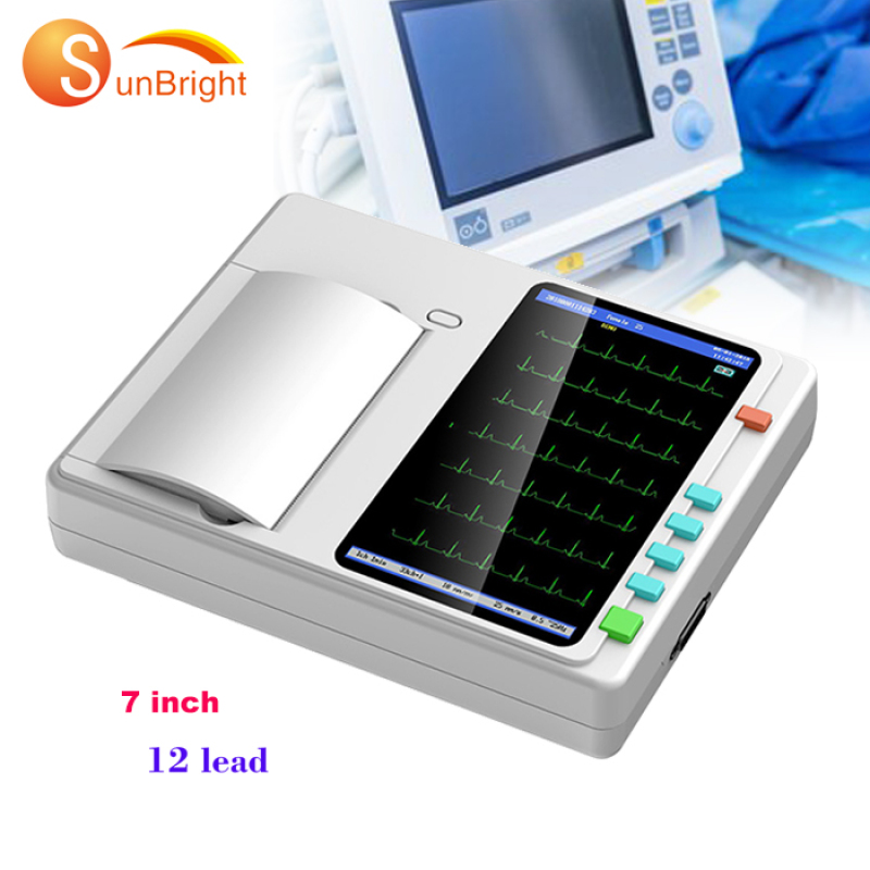 Фабрика візків ЕКГ, зроблена в Китаї, дешева 3-канальна машина ЕКГ