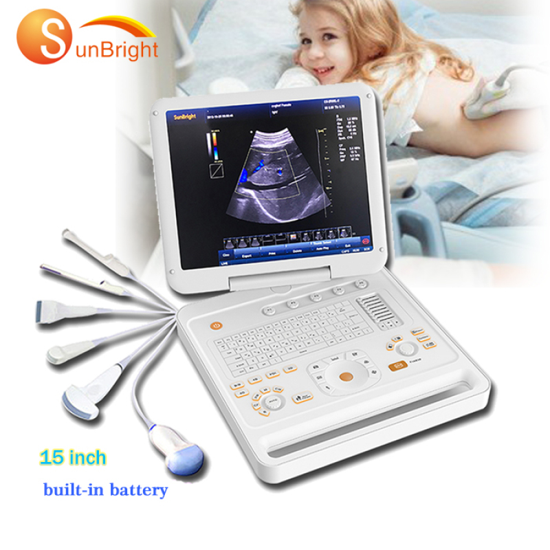 Human animal use powerful function portable 3D color doppler ultrasound machine for veterinary