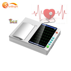 Top quality handheld EKG/ECG machine portable 3 channel touch ecg with PC software