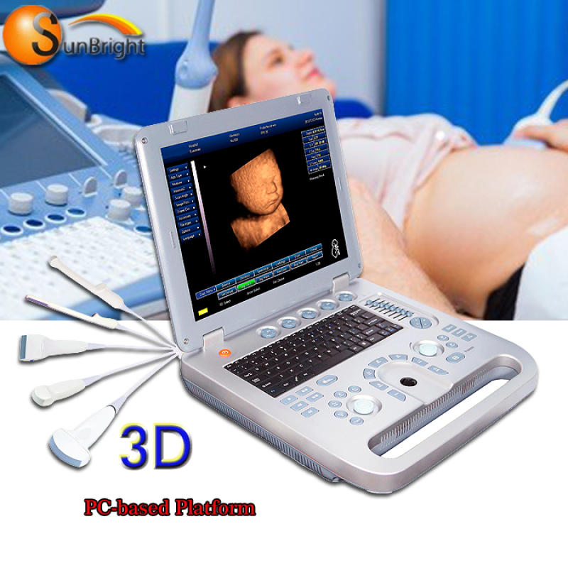 أفضل سعر جهاز الموجات فوق الصوتية الملونة الشعبية Sun-800D 3D 4d أفضل من mindray