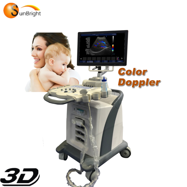 3D color Doppler ultrasound trolley cart SUN-908A