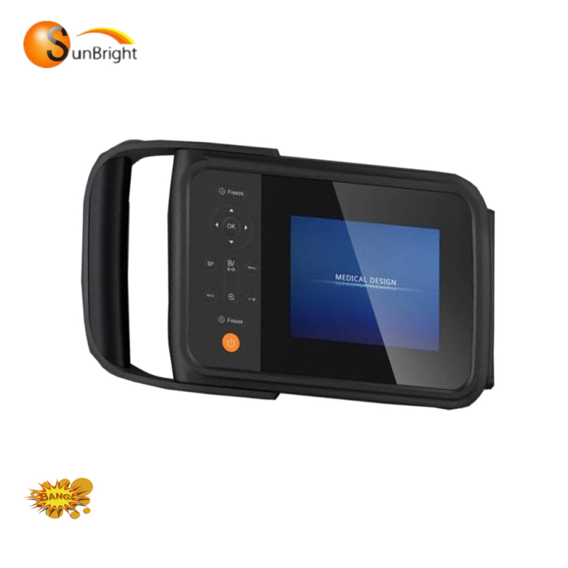 팔목과 손잡이가 있는 휴대용 초음파 기계