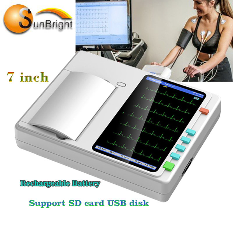 Medical Equipment Portable interpretive ecg machine  3 Channel