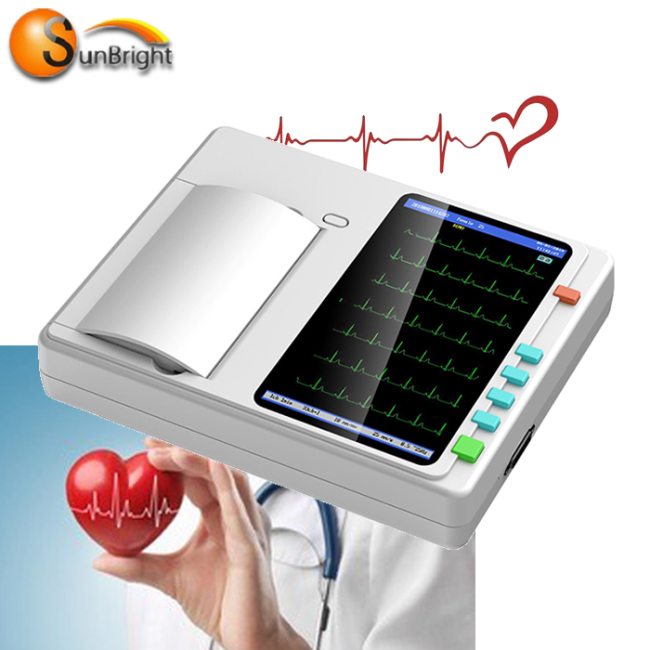 12 channel 12 lead ecg machine China New 3 Channel Digital Electrocardiograph ECG machine