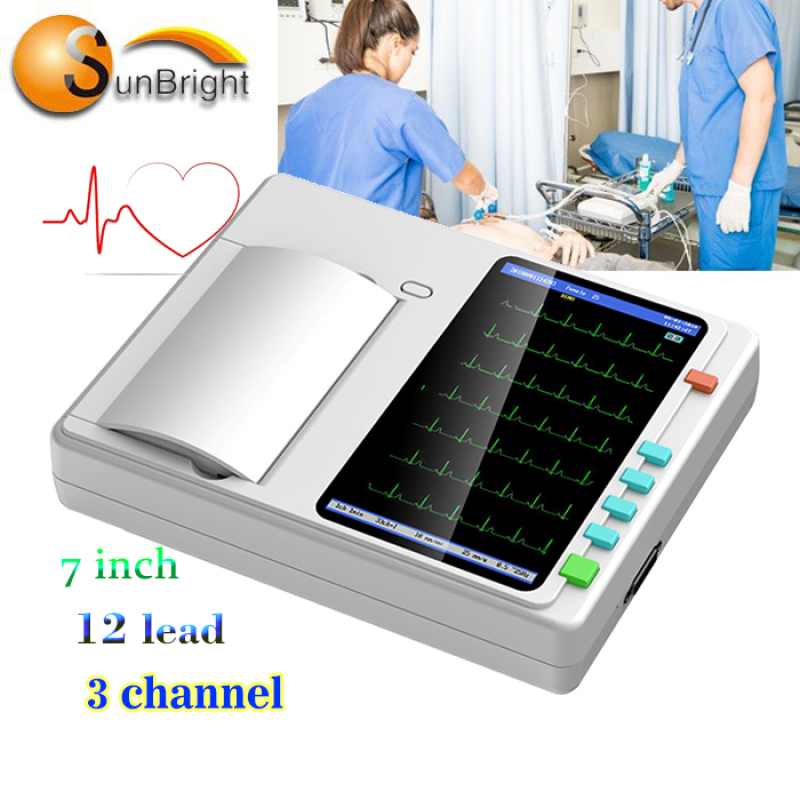 Medical Equipment Portable ecg 3 Channel