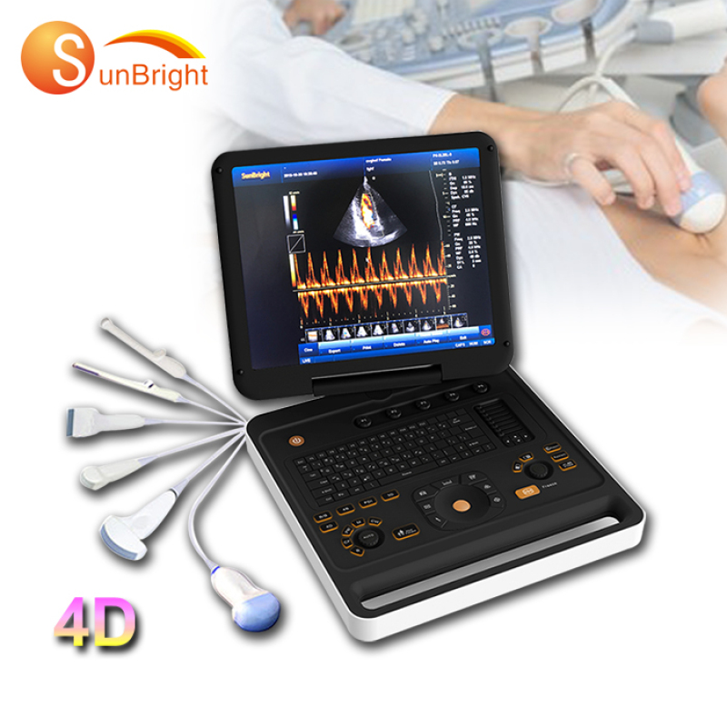 Máquina de ultrasonido Doppler color CW 3D/4D portátil SUN-906B con precio médico