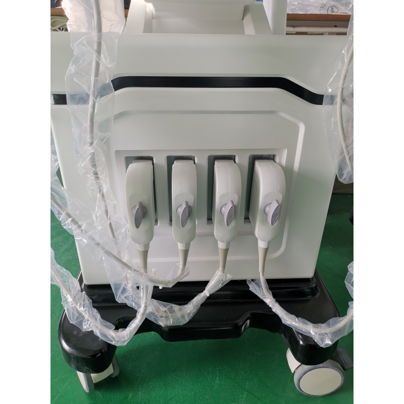 Trolley color doppler 128 elements good quality color doppler ultrasound