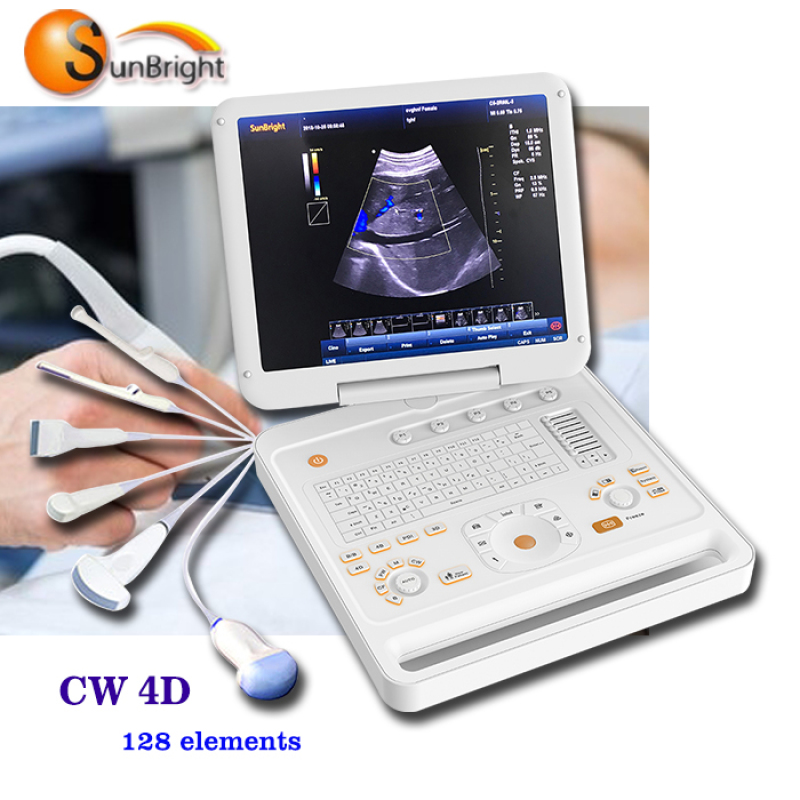 Bidirection Doppler professional cardiac test color Doppler ultrasound machine