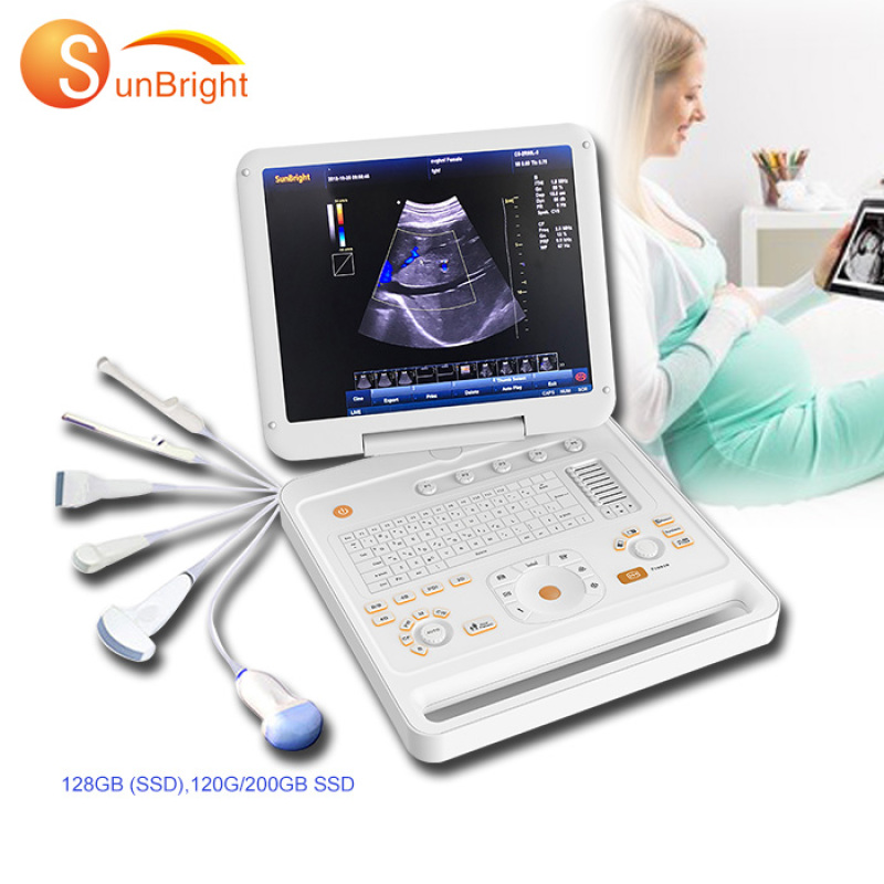 new upgraded high performance trolley portable ultrasound medical portable laptop usg machine
