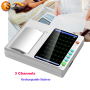High-resolution 3-Channel Digital ECG heart rate monitor Machine for Hospital