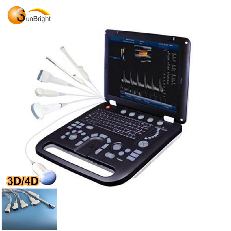 Hospital 3d 4d portable 128 elements doppler ultrasound machine SUN-906B