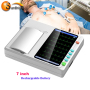high resolution bluetooth wifi medical portable touch screen ecg machine
