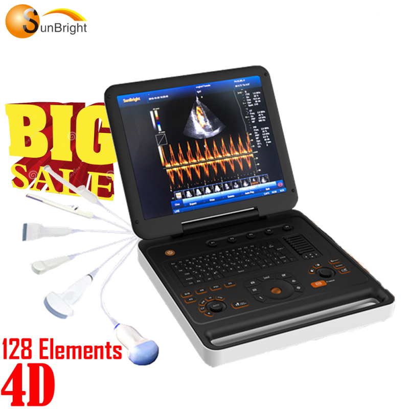 Cardiac 4D Color Doppler CW Echocardiography Echo Ultrasound Machine Price