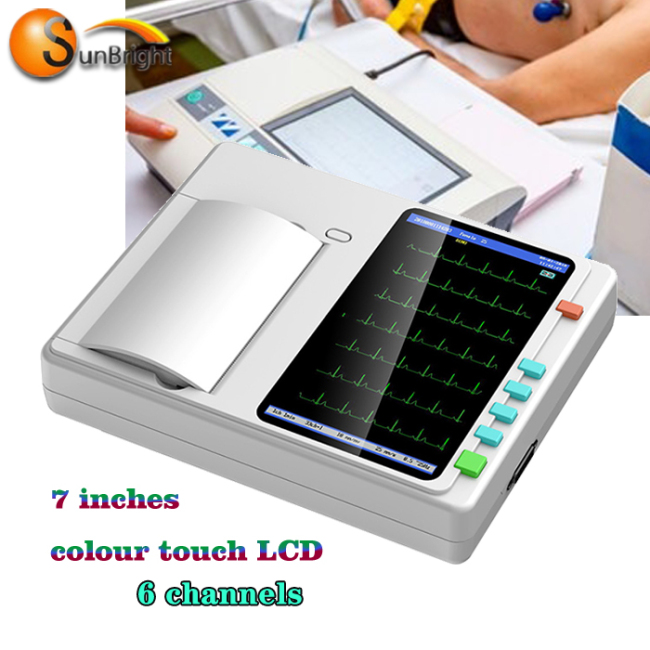 12 channel 12 lead 6 channel medical ecg machine