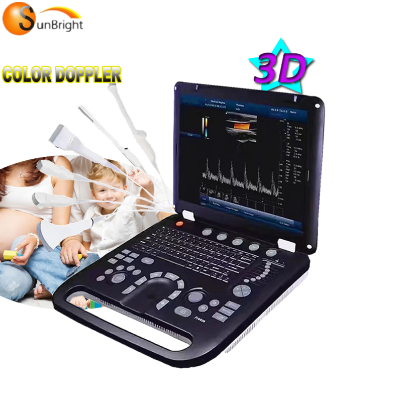 Echocardiograph B ultrasonic machine 15 inches portable color doppler ultrasound echocardiograph machine for sale