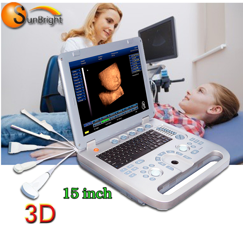 Fábrica de escáner de ultrasonido digital portátil en blanco y negro completamente digital doppler de alta calidad en China