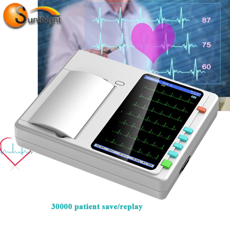 ECG almacena hasta 30000 casos electrocardiógrafo ecg electrocardiógrafo veterinario