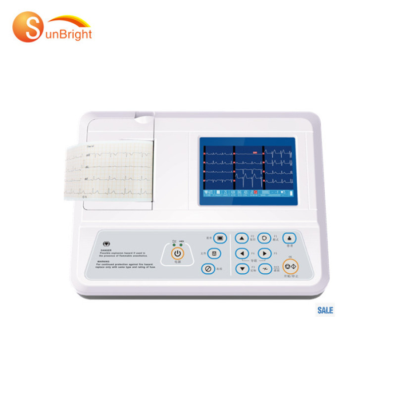 Buy 3 channel interpretive portable ekg device price with Built in battery