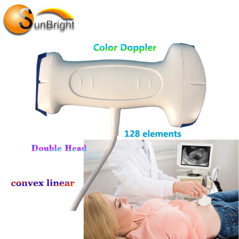 intensity focused ultrasound Sunbright double head USB Type C color Doppler convex & Linear probe