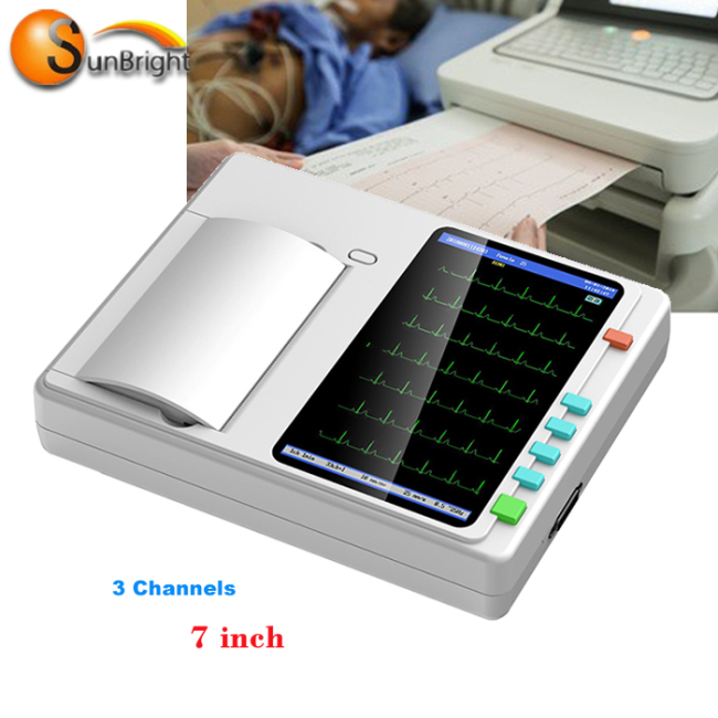 12 channel multi-language dynamic ecg medical equipment