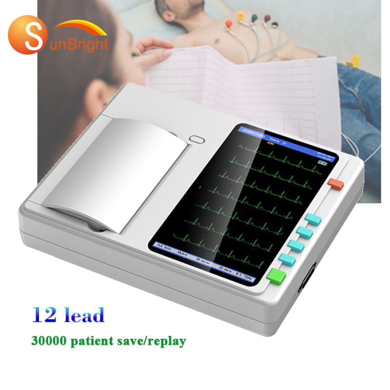 reasonable price of clinic 3 channel touch screen medical ecg machine