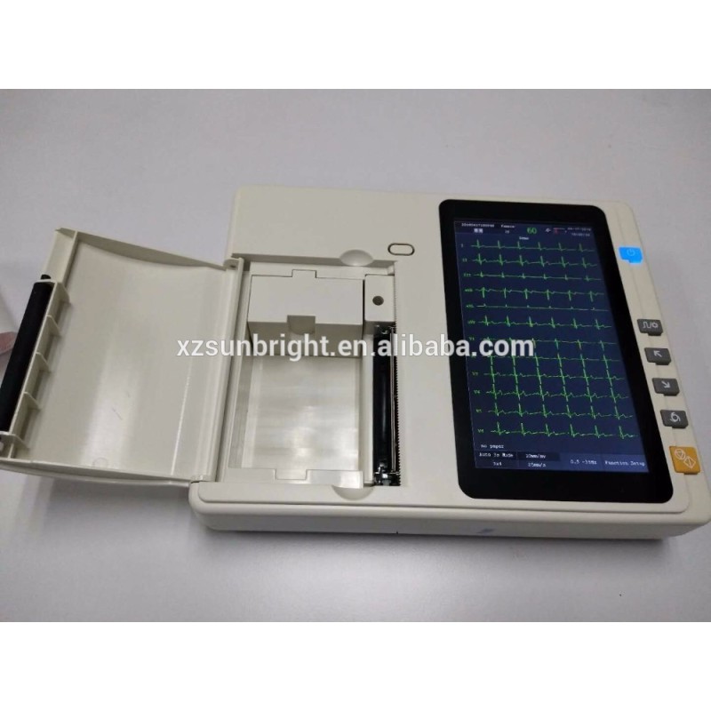 Portable 12 lead ICU electrocardiogram machine ECG EKG