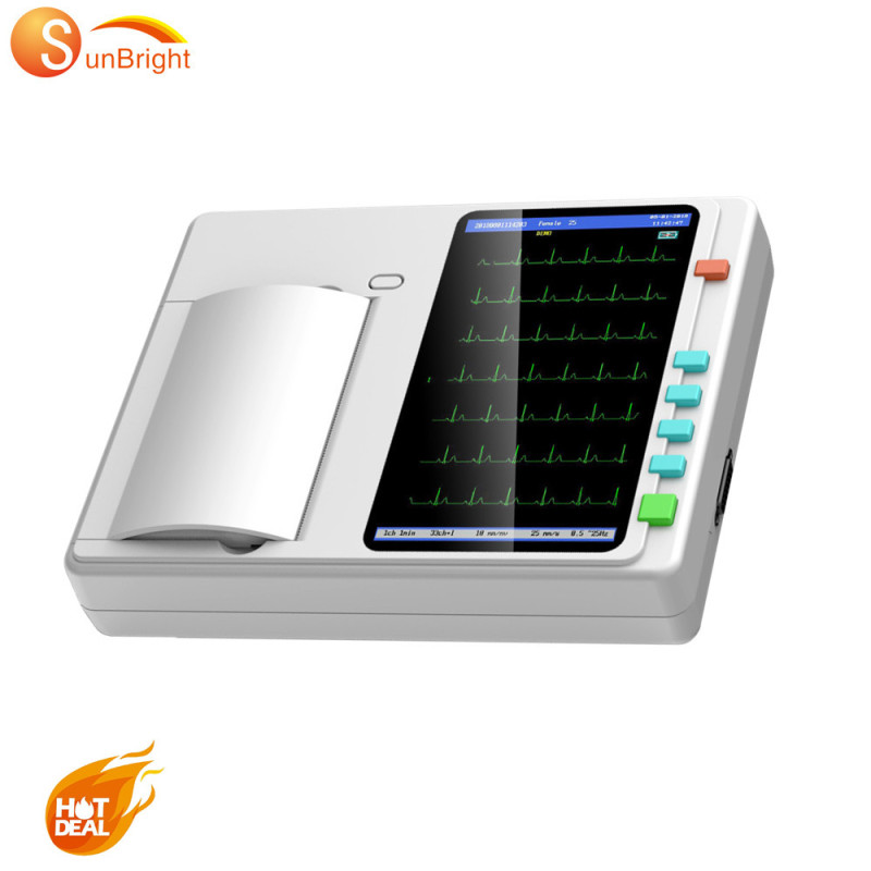 In Stock Digital Mini Touch screen portable ECG machine Digital portable 12 lead ecg machine