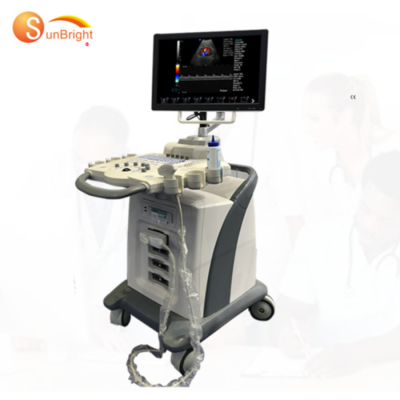 OB GYN color Doppler Ultrasound Trolley cart desgin sunbright new cheap ultrasound