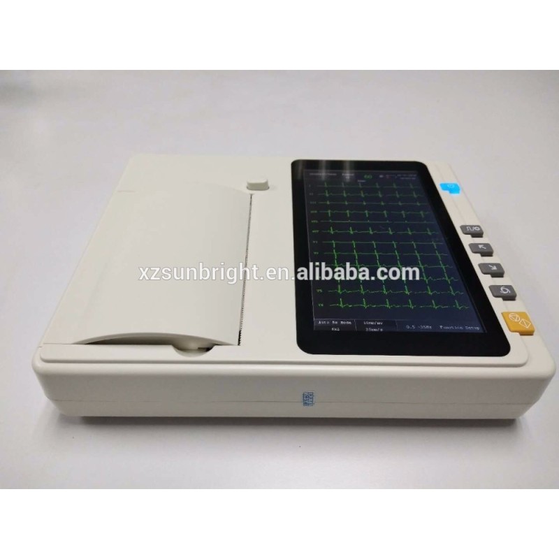Portable 12 lead ICU electrocardiogram machine ECG EKG