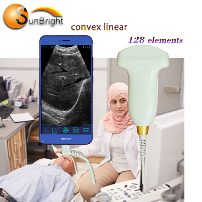 High Resolution Pocket Color Ultrasound Device Mini Handheld WIFI ultrasound wireless USB Probe