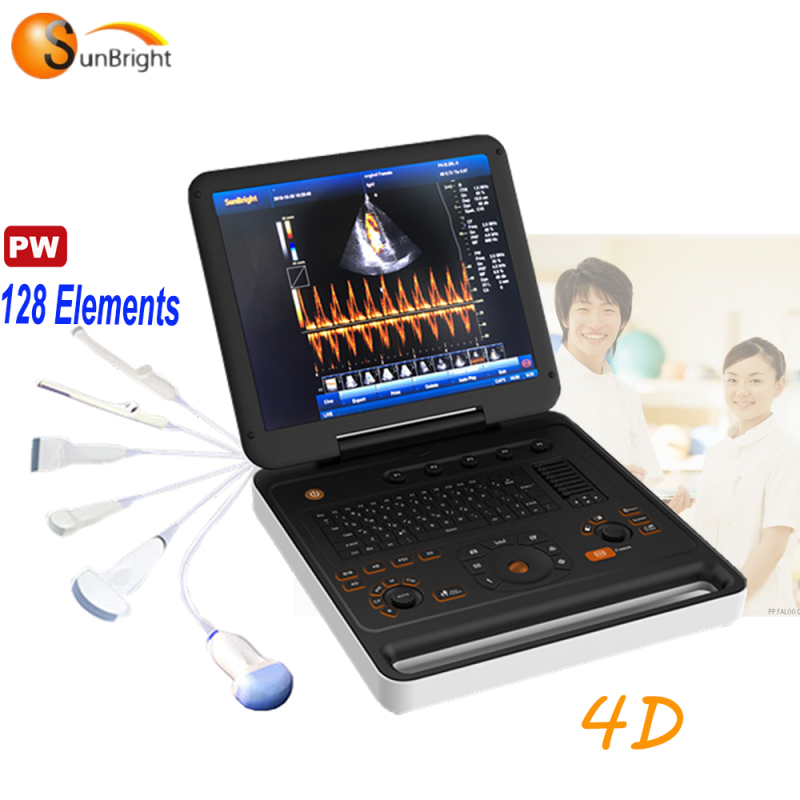 Hot sell 128 elements free CW PW function color doppler ultrasound diagnostic equipment