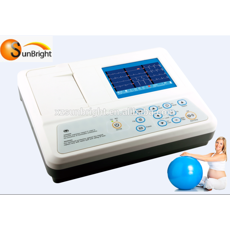 Monitor ECG portatile Sunbright ECG machine ECG digitale a 3 canali e 12 derivazioni prezzo SUN-8031