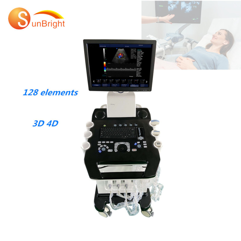 High-end instrument ultrasound scanner trolley 4d color doppler ultrasonic system 4d doppler ultrasound