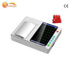 SunBrigt Digital 3 Channel 12 lead ECG/EKG machine electrocardiograph