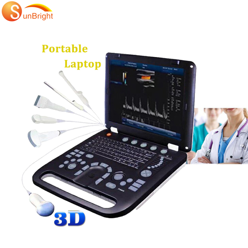 Portable 3d 4D color doppler ultrasound portable price laptop ultrasound usb ultrasound probe