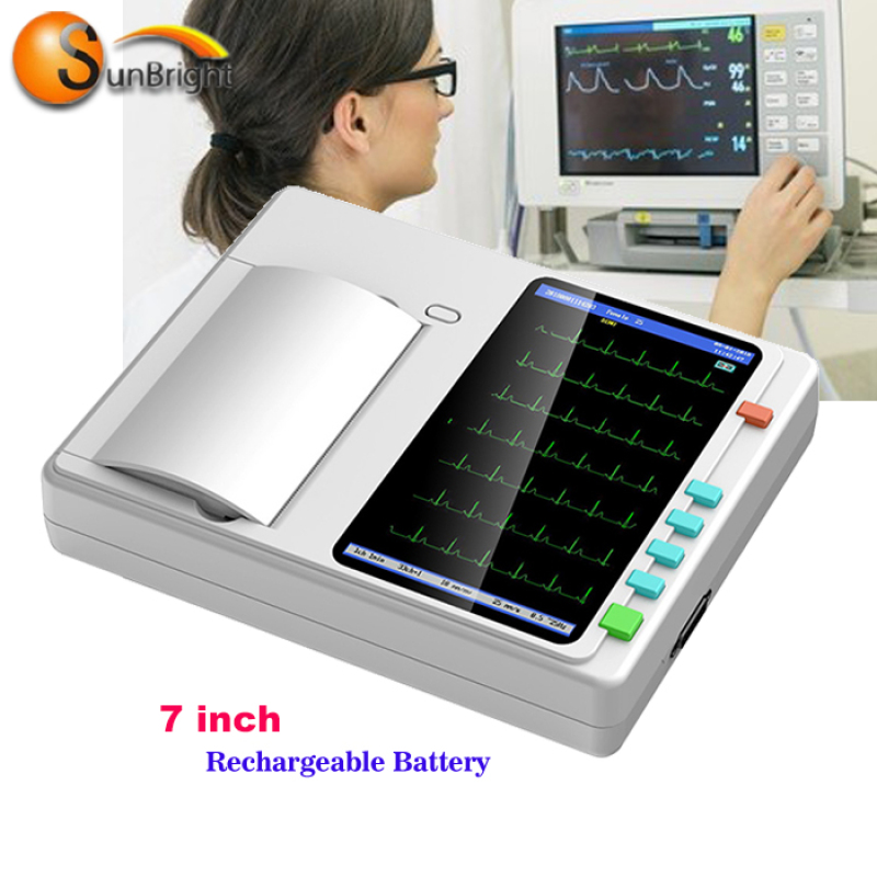 Bluetooth wireless 12 channel 12 leads touching wireless ecg