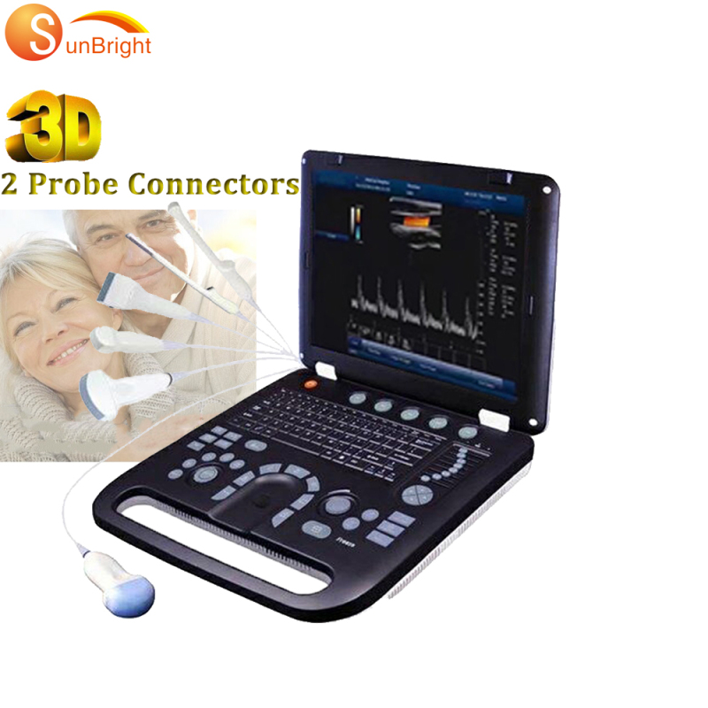 Portable Medical color Ultrasound probe 3D Laptop Color Doppler Ultrasound Machine