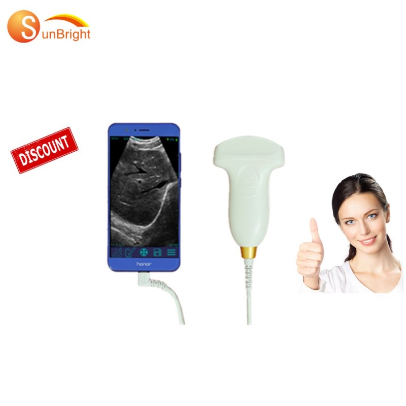 Leicht zu tragende USB-Ultraschallsonde mit eingebautem Akku, kabellos, digital, klares Bild, Doppler-USB-Ultraschallsonde