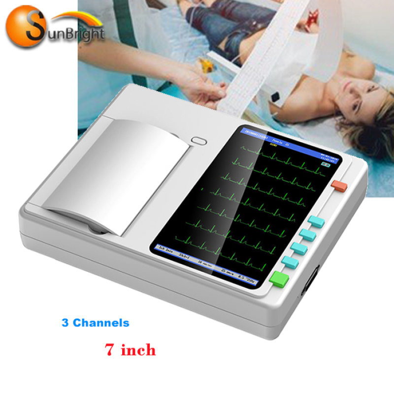 High Quality New Product Digital 3 Channel 12 Leads Portable Holter Ekg Ecg Machine