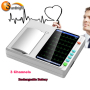 High resolution 6 channels digital digit electrocardiograph machine USB port ECG