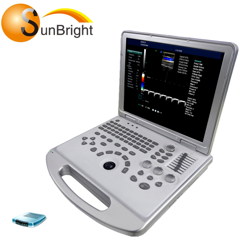 15-дюймовий РК-монітор 4D кольоровий доплерівський ультразвуковий сканер
