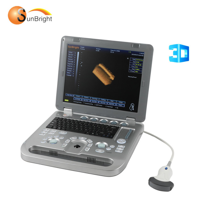 15 inch color display 2D 3D laptop ultrasound machine for pregnant women testing