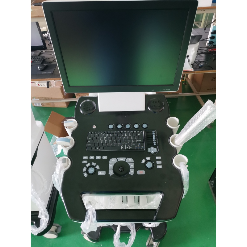 Carro de ultrasonido doppler 15d de 4 pulgadas doppler color con 4 conectores de sonda